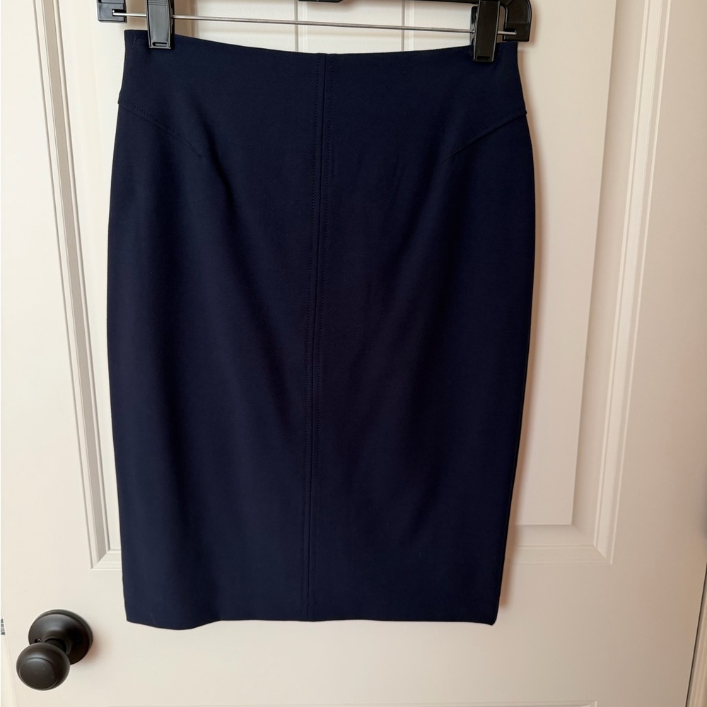 White House Black Market Navy Pencil Skirt